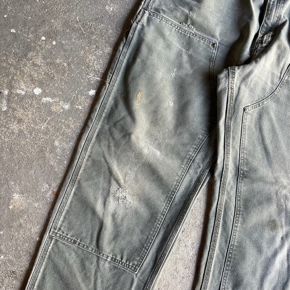 Carhartt green double knee work wear carpenter pants - Picture 6 of 12